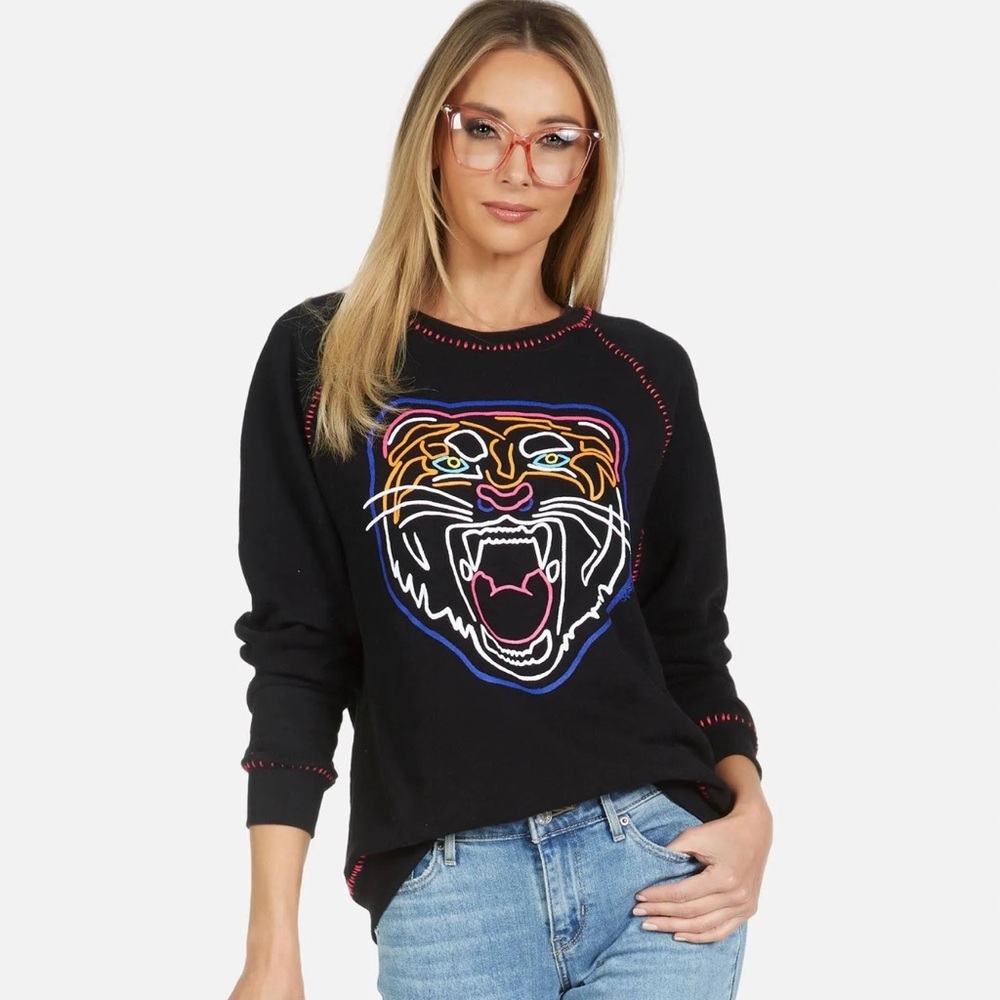 Lauren Moshi Jocelyn Limited EditionTiger Sweatshirt Size Medium